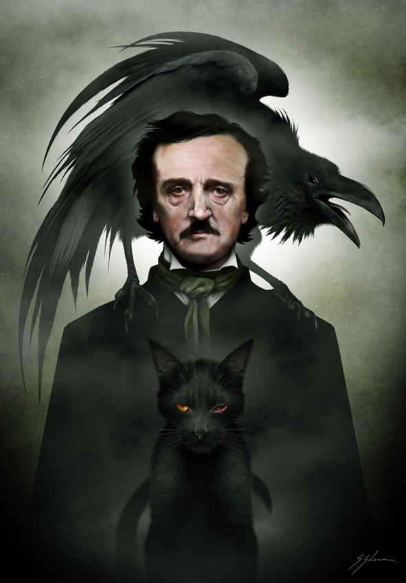 Edgar Allan Poe by Sam Shearon