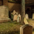 Westminster graveyard at night